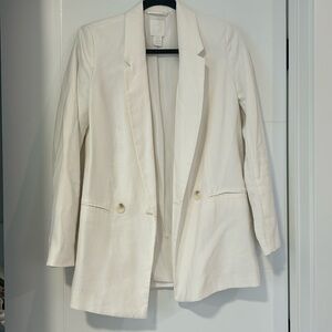 White blazer, size xs, H&M